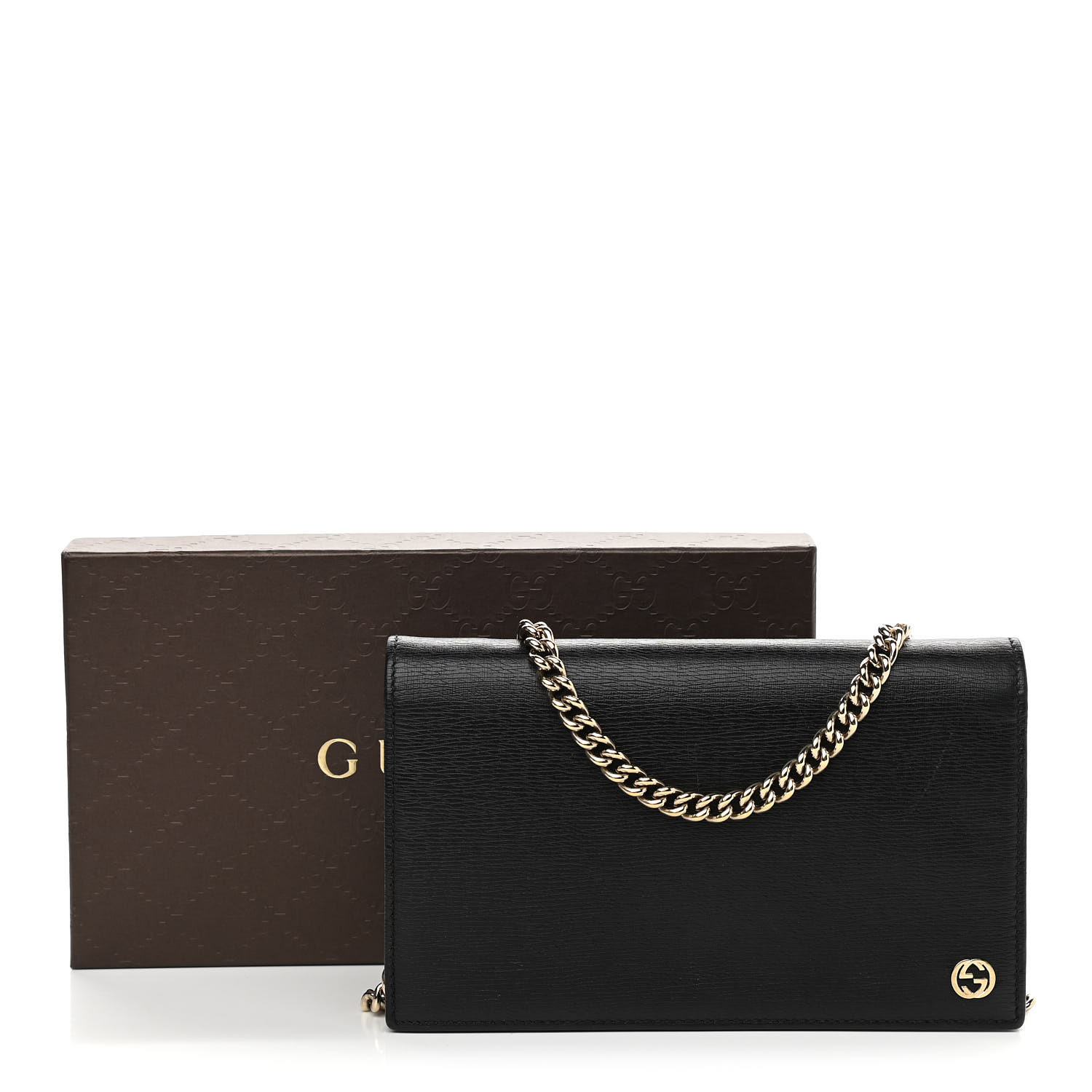 gucci betty chain wallet