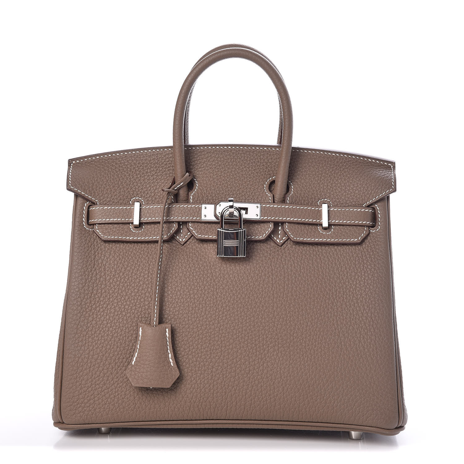 HERMES Togo Birkin 25 Etoupe 411214