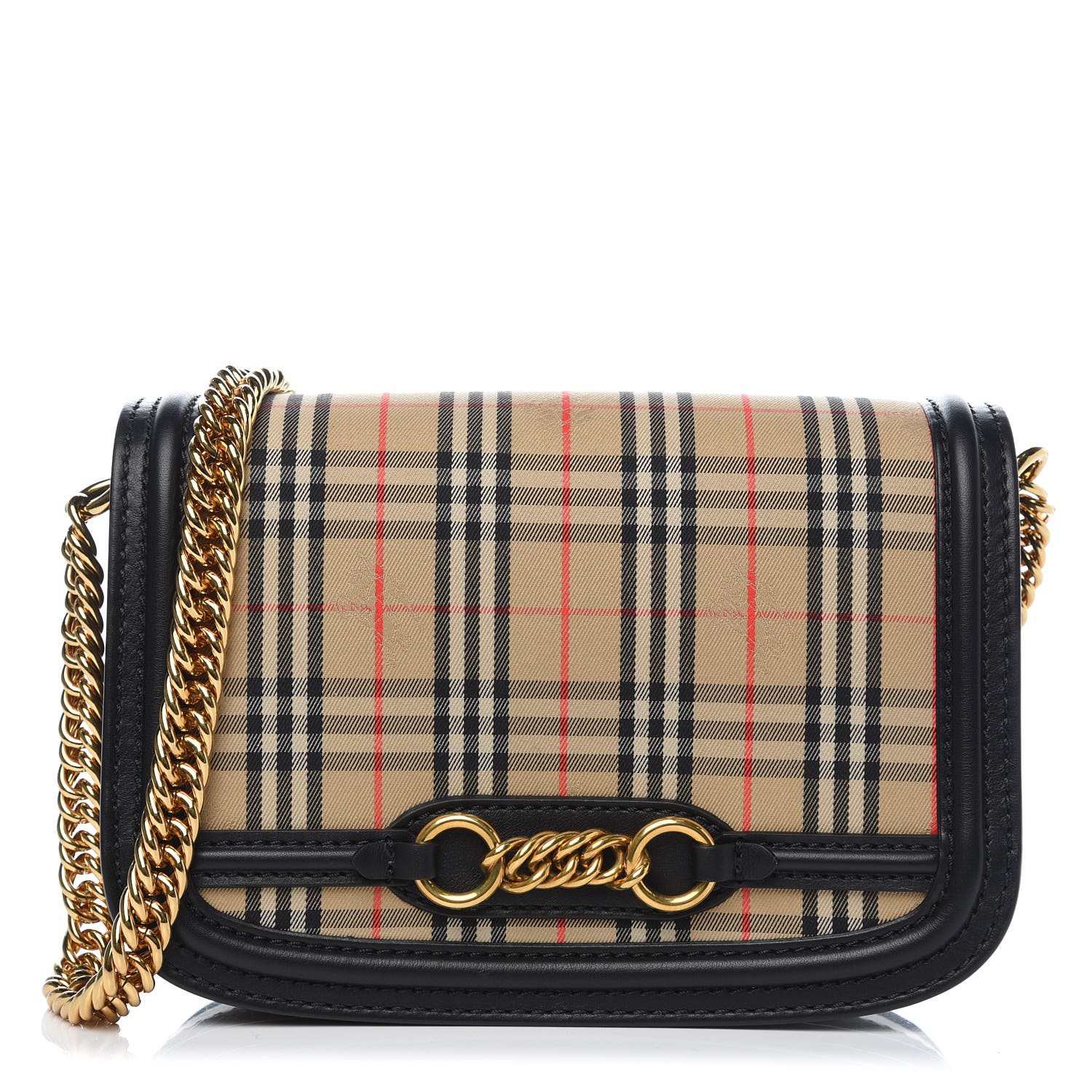 burberry check link bag