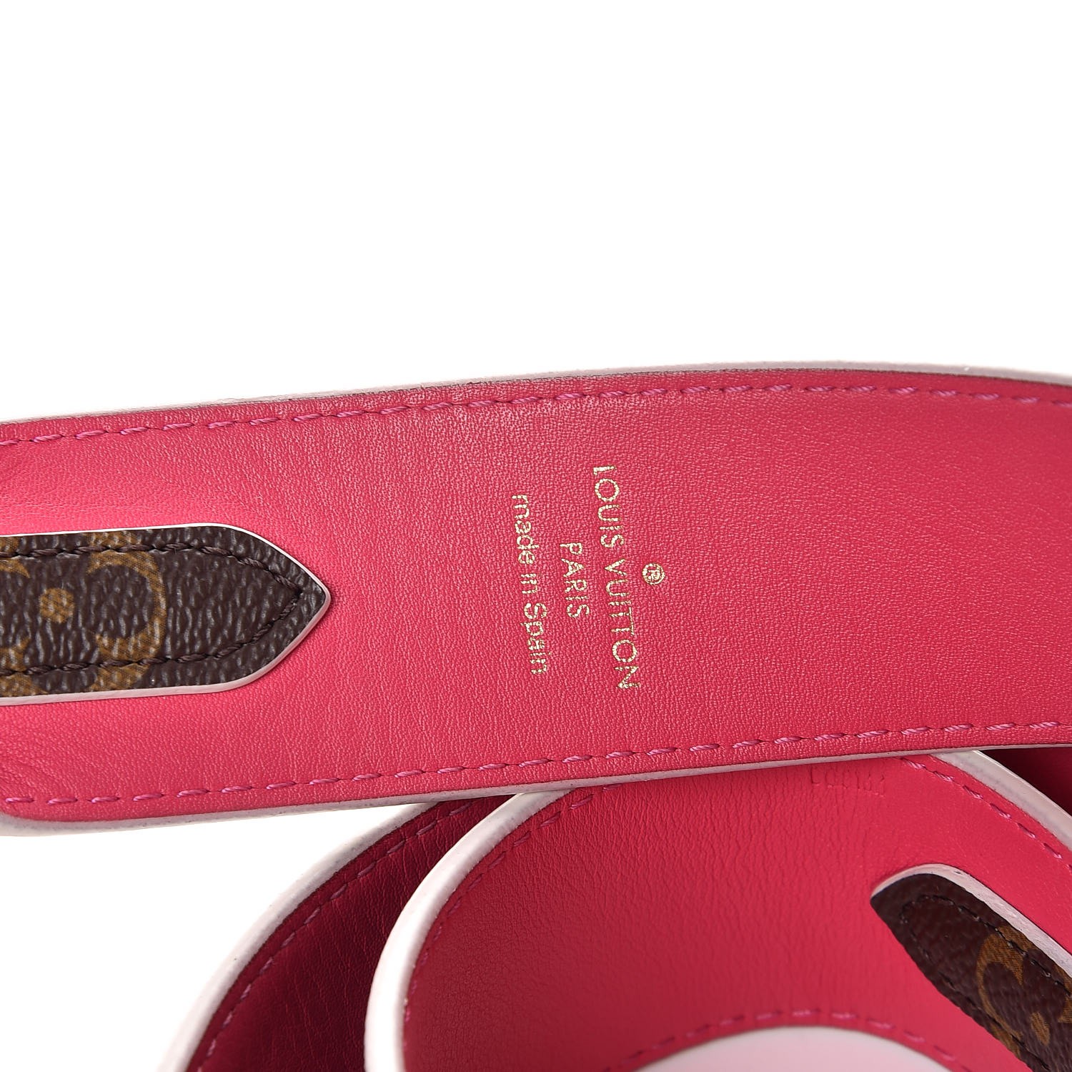 Louis Vuitton Monogram Bandouliere Shoulder Strap Hot Pink