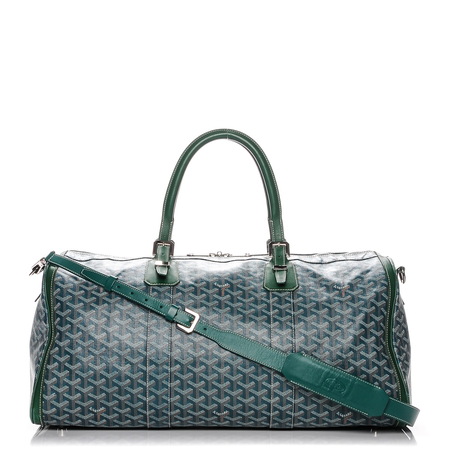 green goyard duffle bag