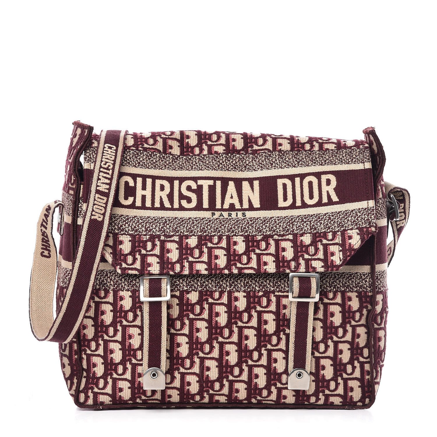 CHRISTIAN DIOR Oblique Diorcamp Messenger Bordeaux 371370