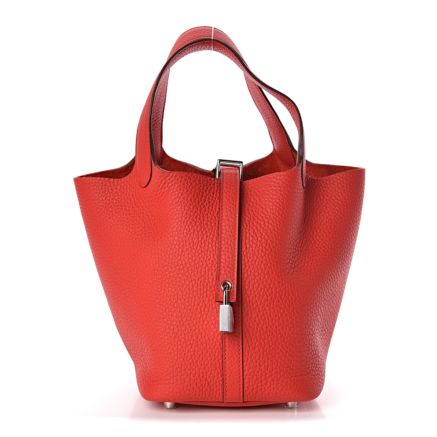 Hermes Taurillon Clemence Picotin Lock 18 Pm Rouge De Coeur