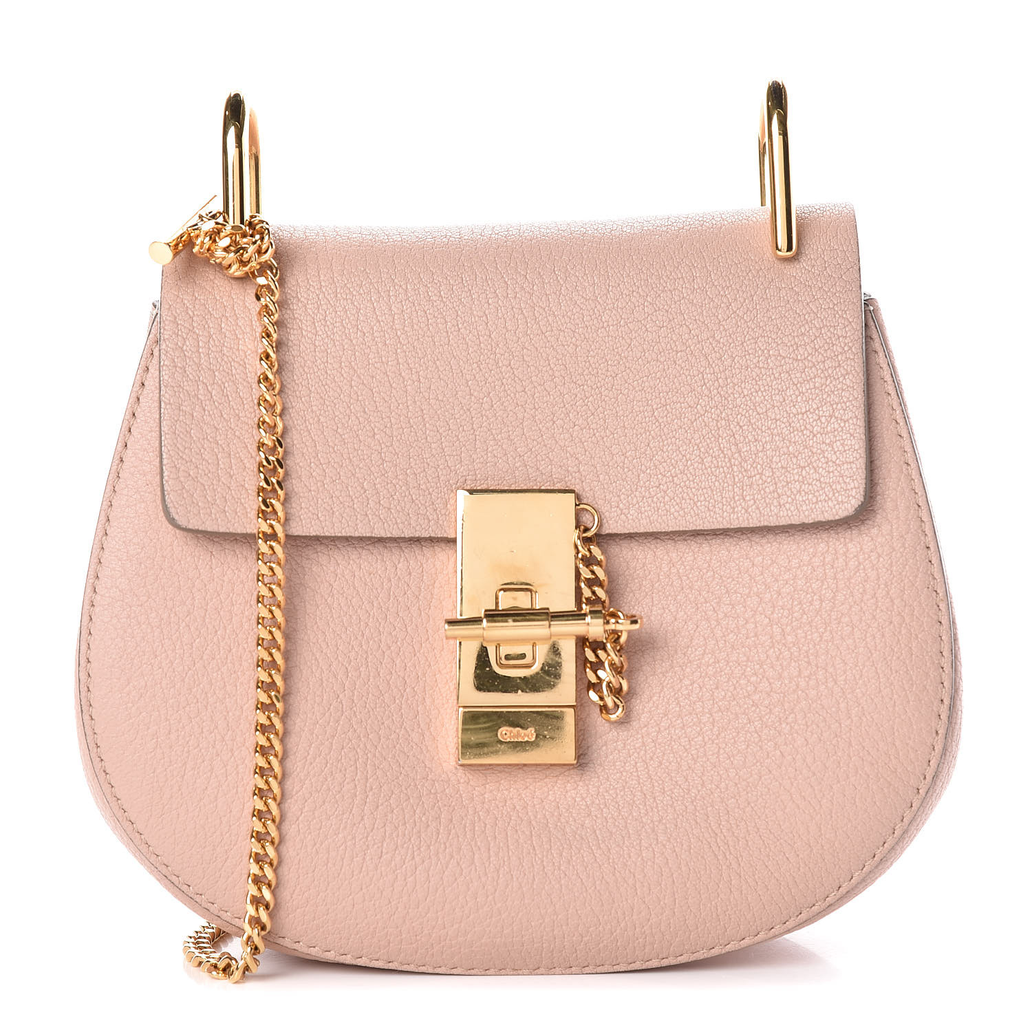 chloe drew bag cement pink