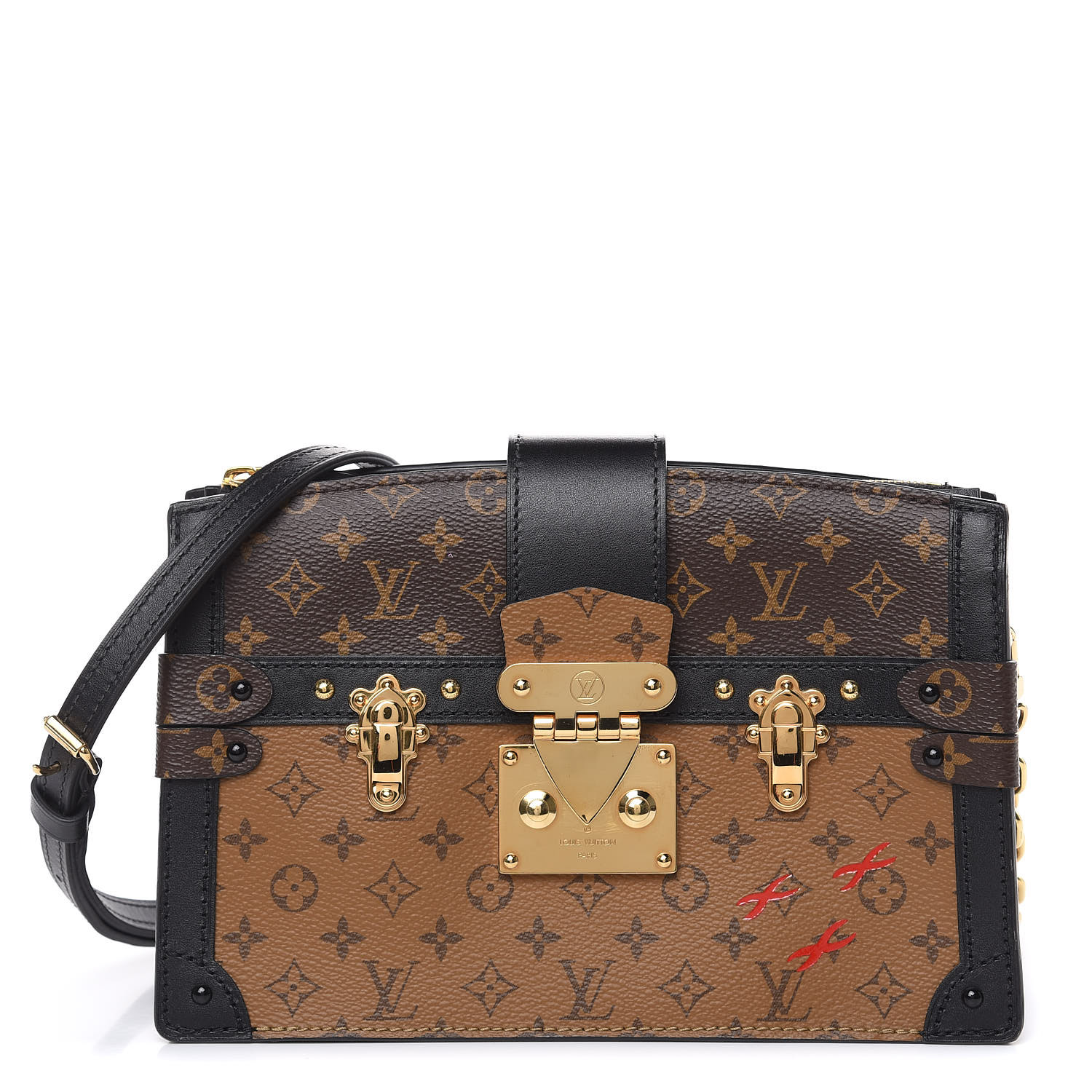 Louis Vuitton Reverse Monogram Trunk Clutch - Brown Crossbody Bags