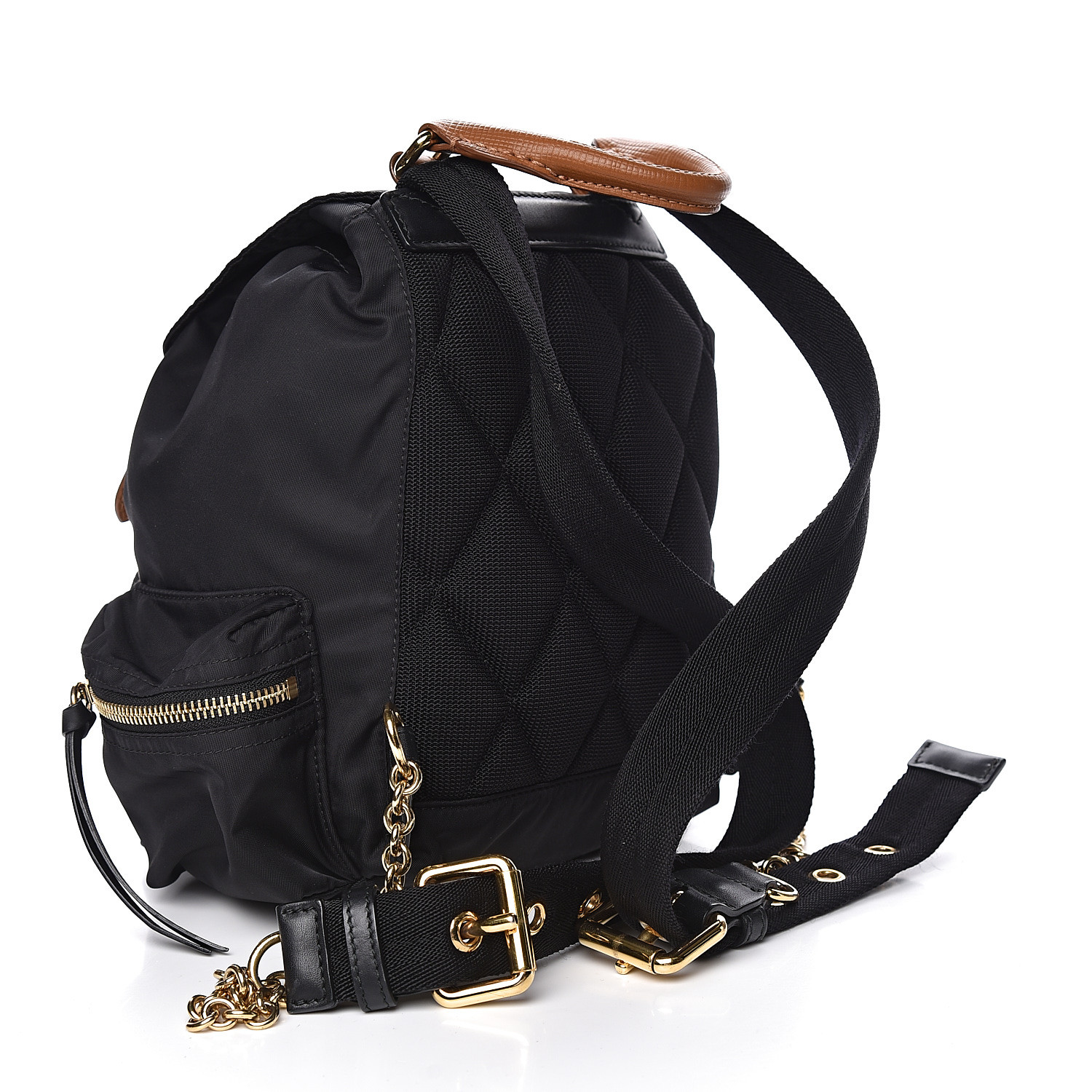 BURBERRY Nylon Small Rucksack Backpack Black 494618