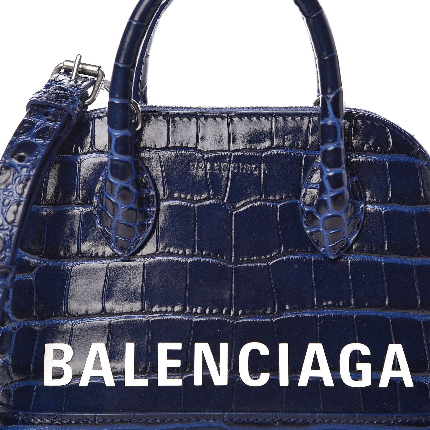 balenciaga hourglass bag crocodile green