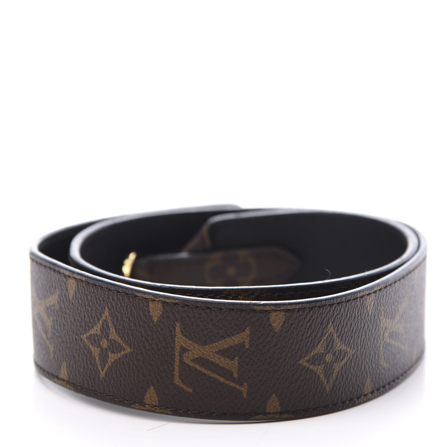 LOUIS VUITTON Monogram Bandouliere Shoulder Strap Black 562874