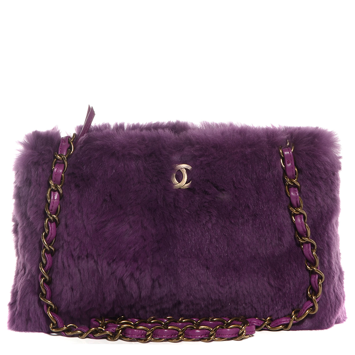 chanel rabbit fur bag