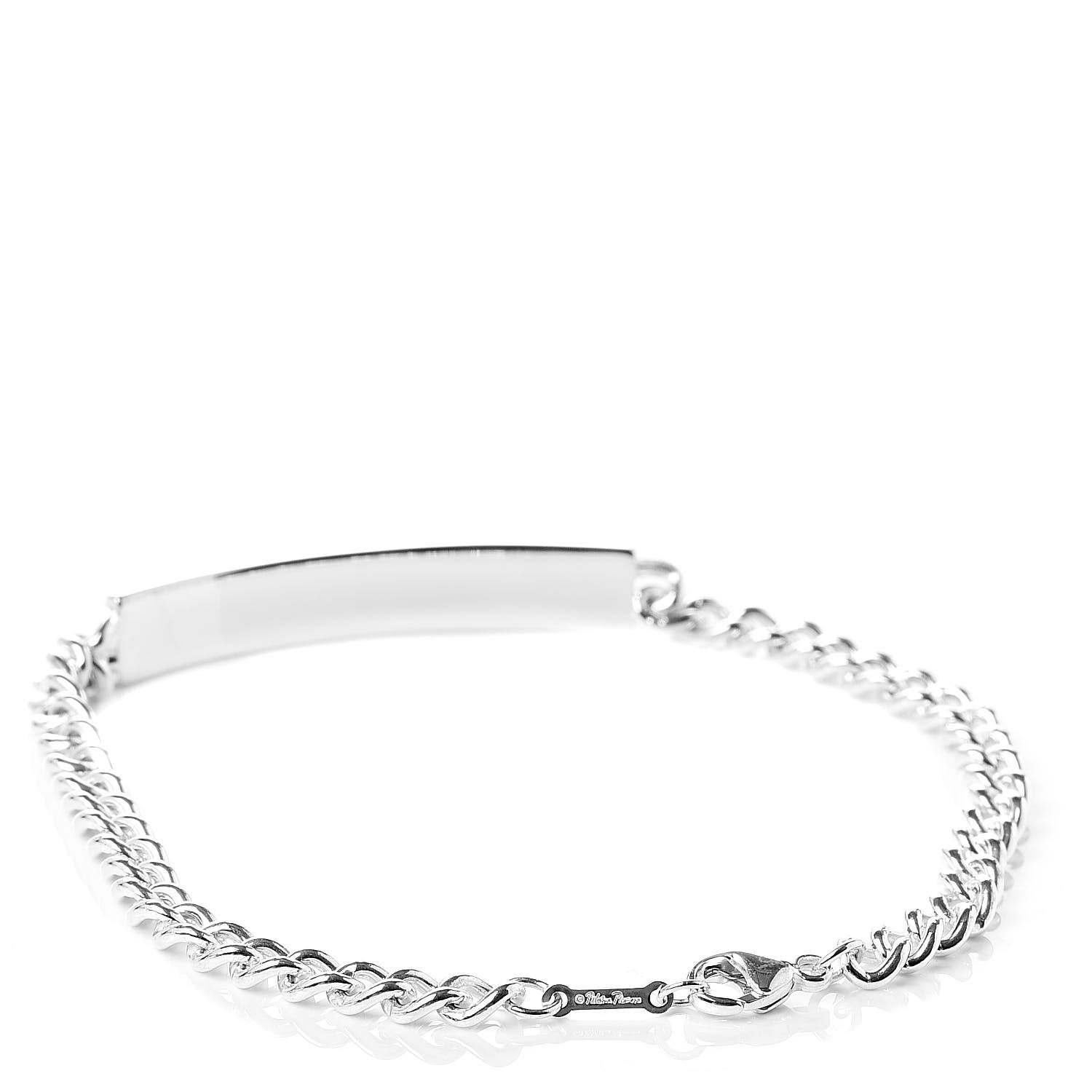 Tiffany Sterling Silver Paloma Picasso Loving Heart Bar Bracelet 511405