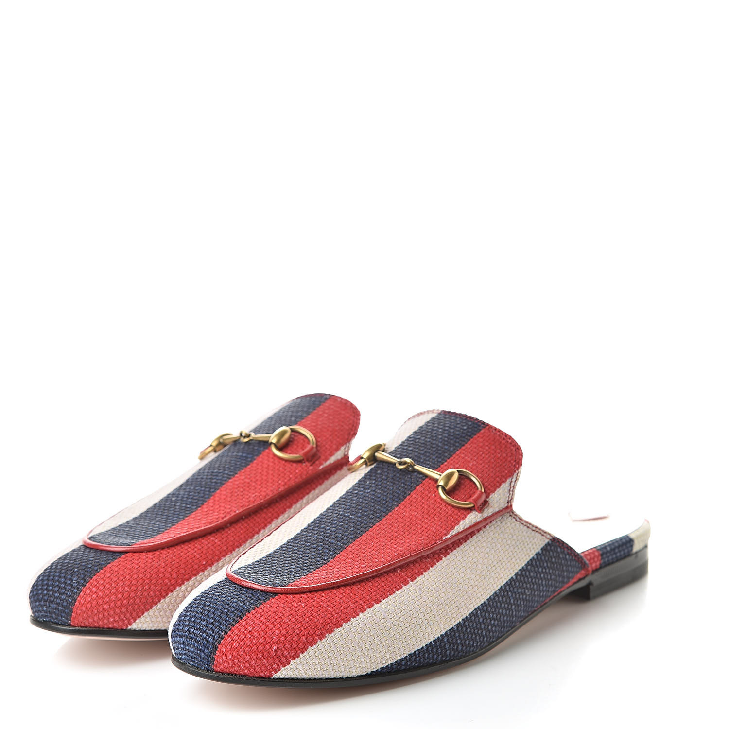 canvas gucci princetown mules