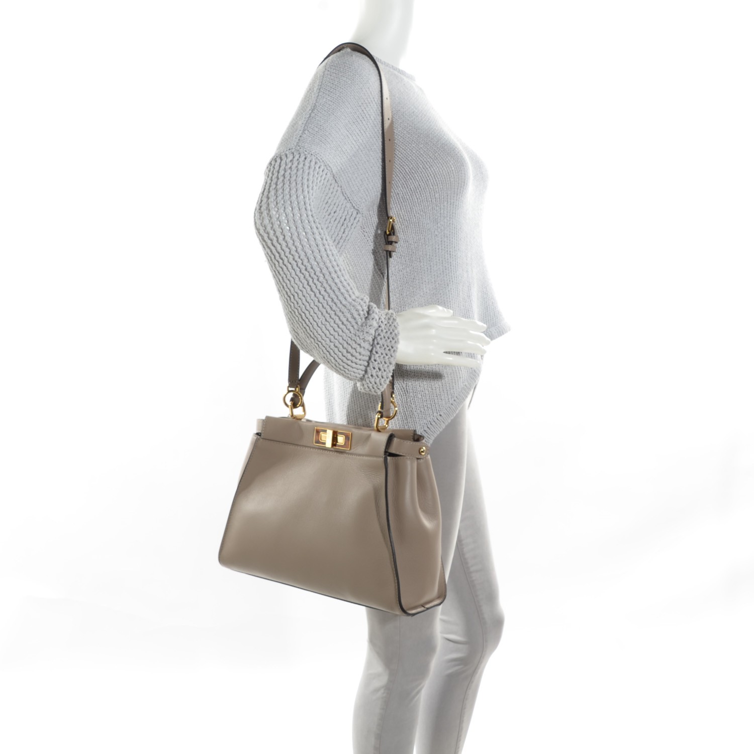 fendi peekaboo dove grey