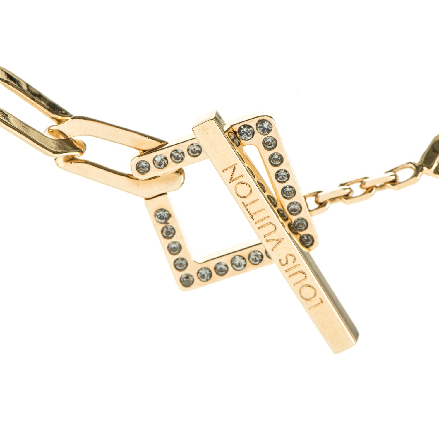 Louis Vuitton Gold Gamble Drop Earrings Golden Purple Metal ref