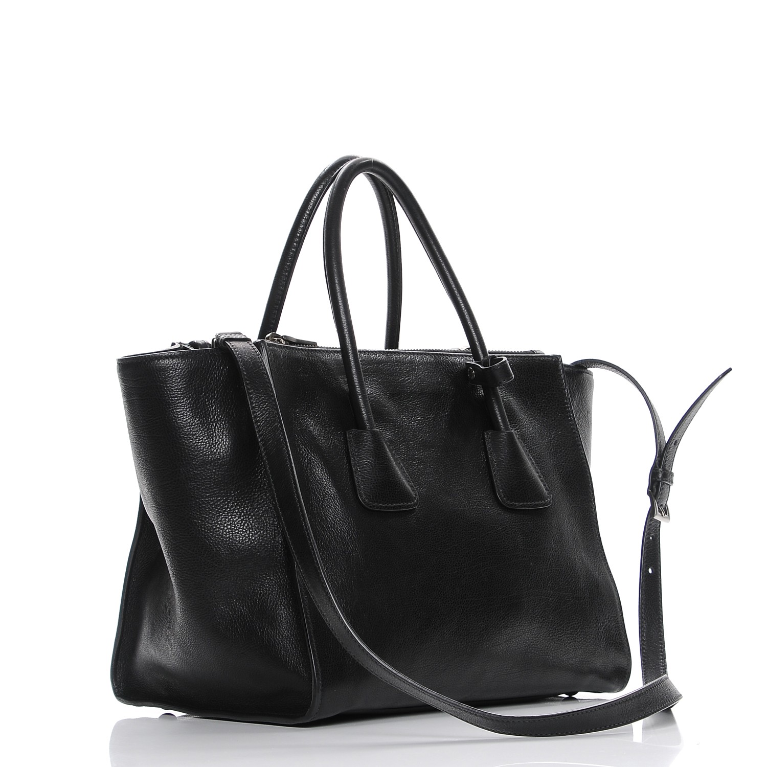 prada glace calf tote