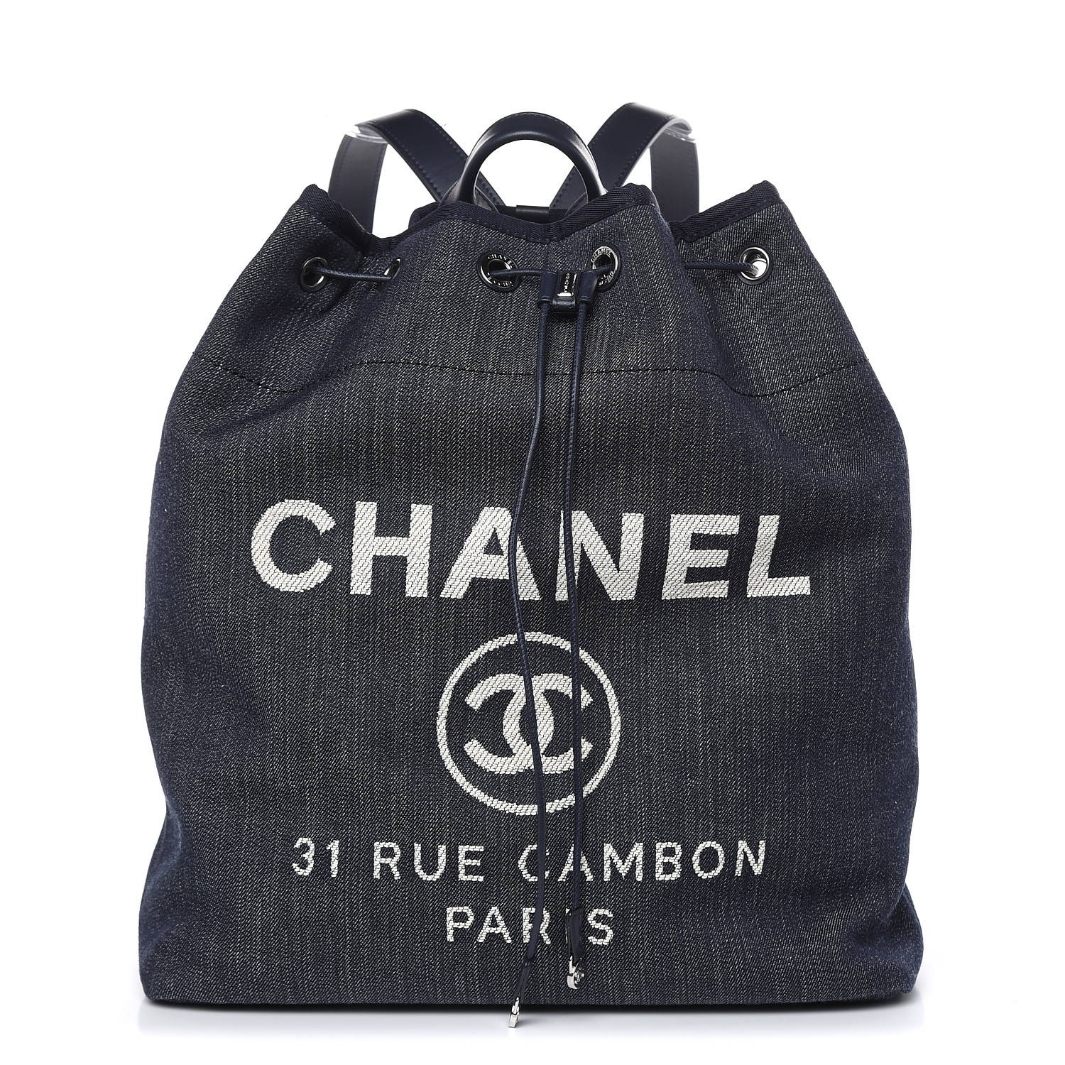 chanel fabric backpack