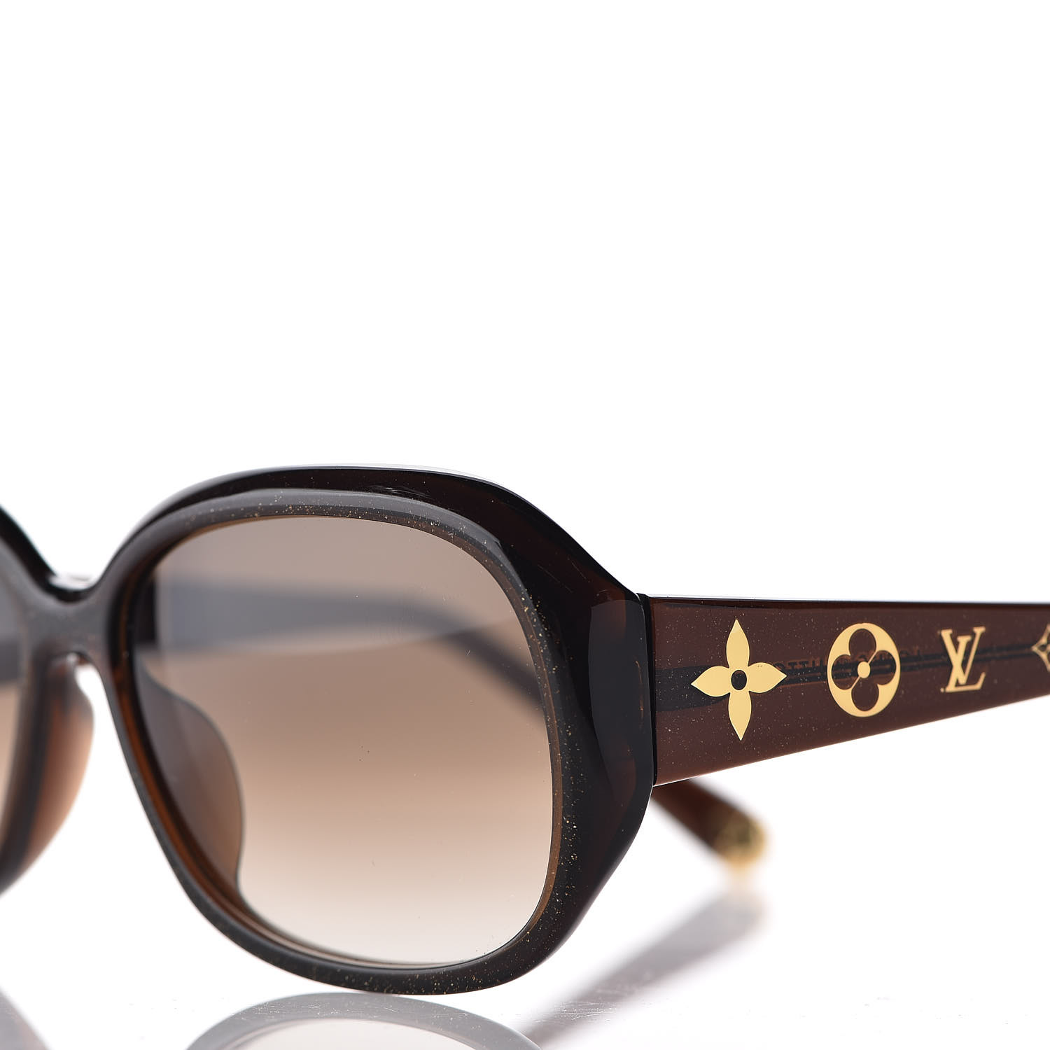 Louis Vuitton Obsession Gm Sunglasses Z0459e Brown Glitter 469965 