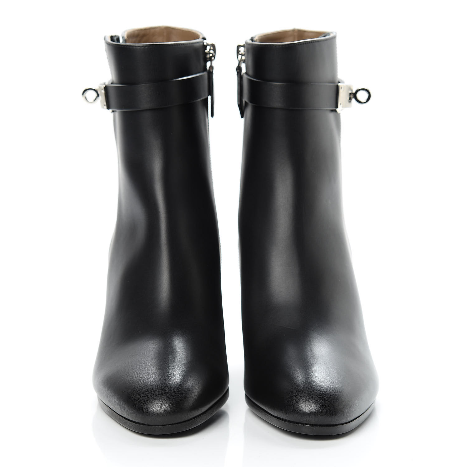 HERMES Calfskin Saint Germain Ankle Boots 38 Black 471022 | FASHIONPHILE