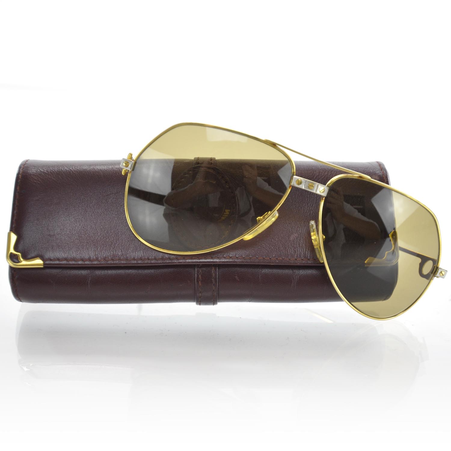 Cartier Vintage Aviator Vendome Santos Sunglasses 31817 