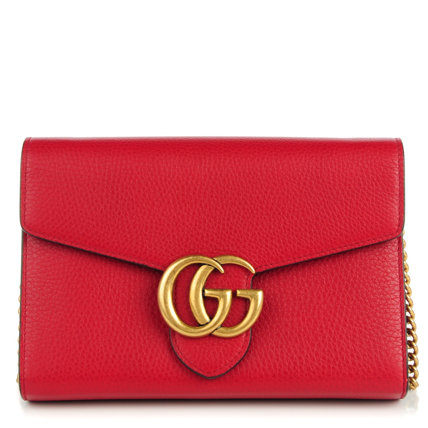 gucci red wallet on chain