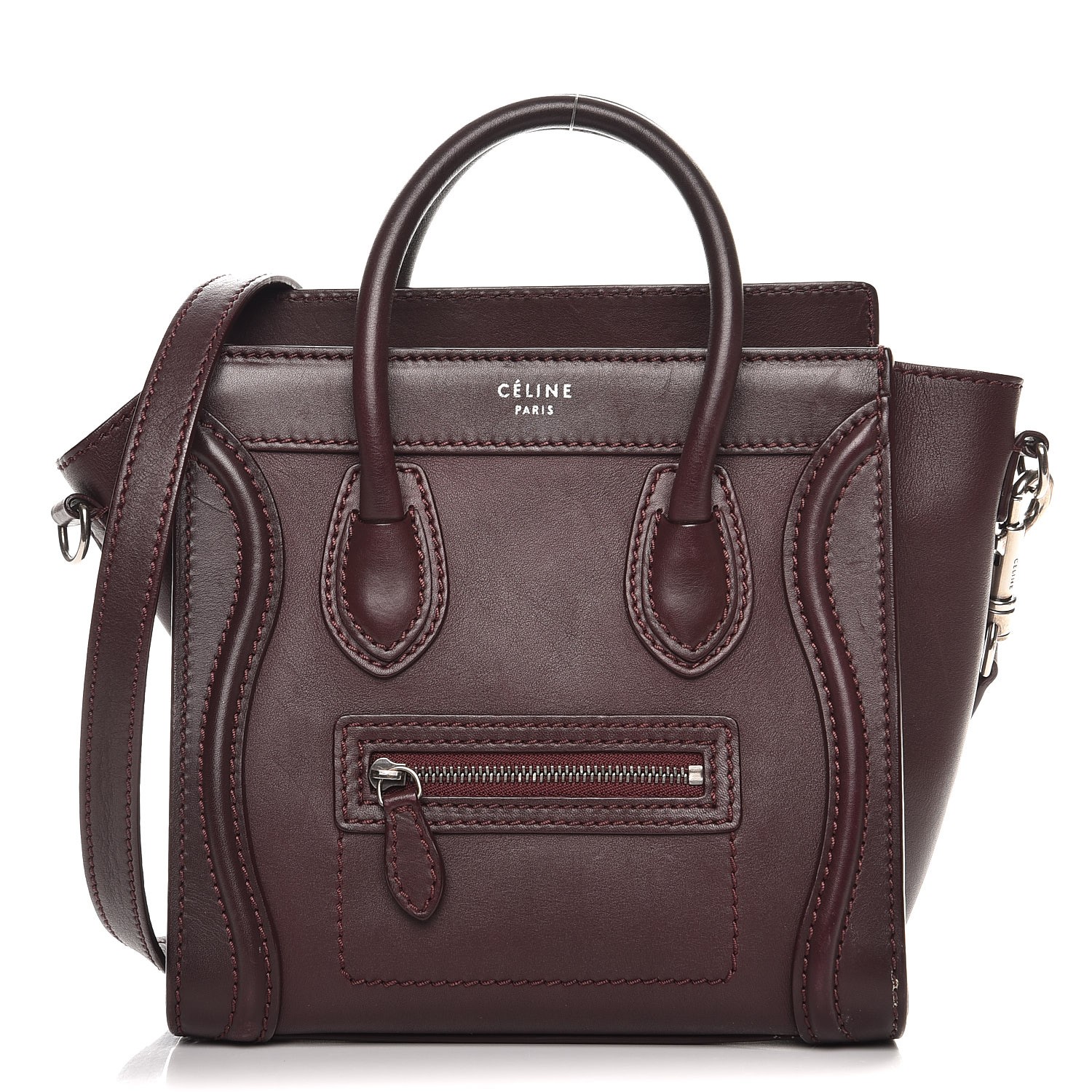 celine nano burgundy