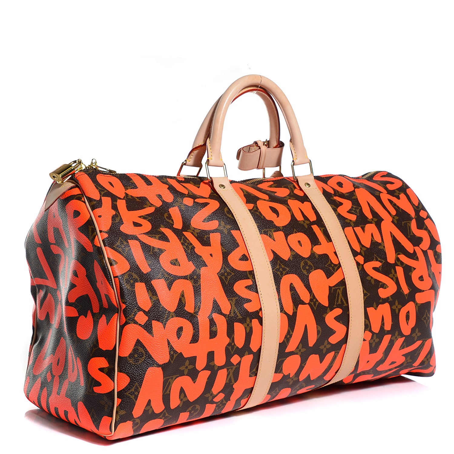 louis vuitton keepall orange