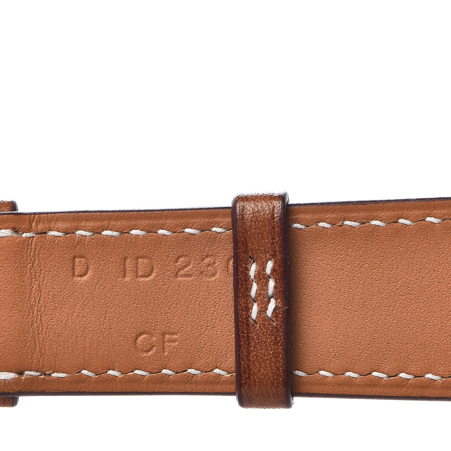 Hermès fauve barenia clearance leather single tour band