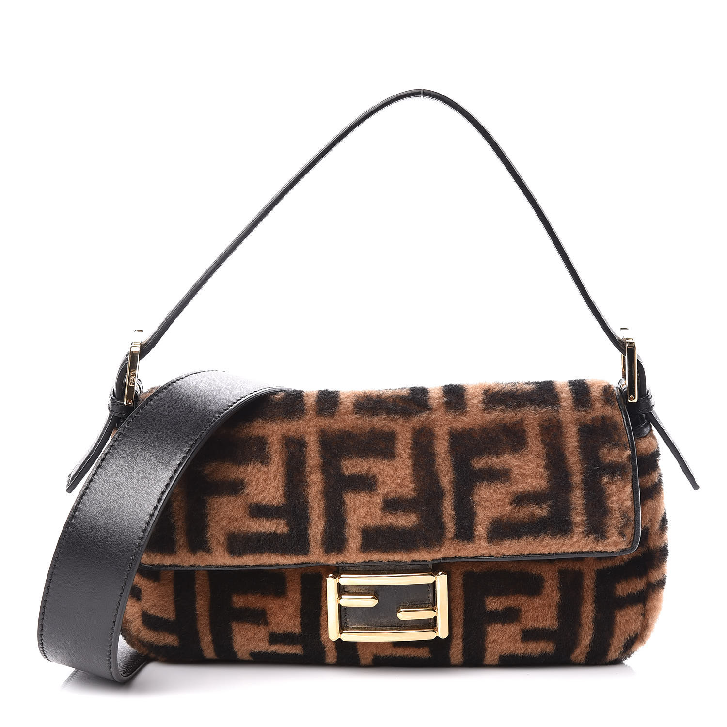 Fendi store shearling baguette