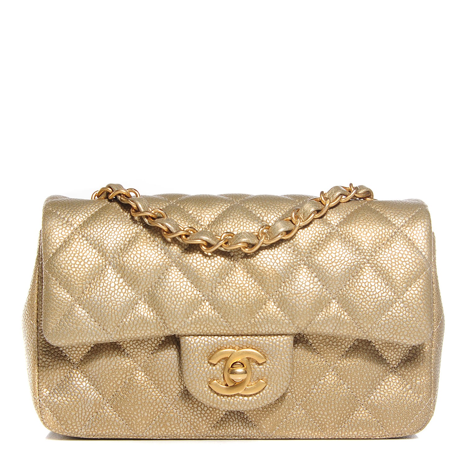 mini chanel gold bag