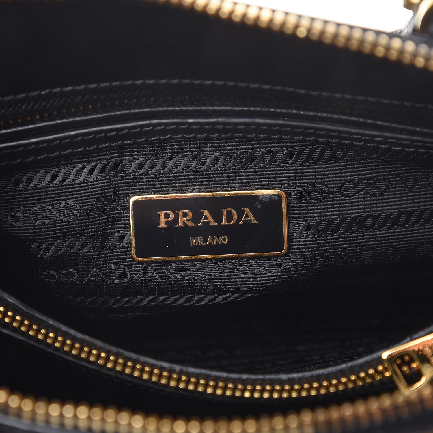 PRADA Saffiano Lux Small Promenade Tote Black 313799