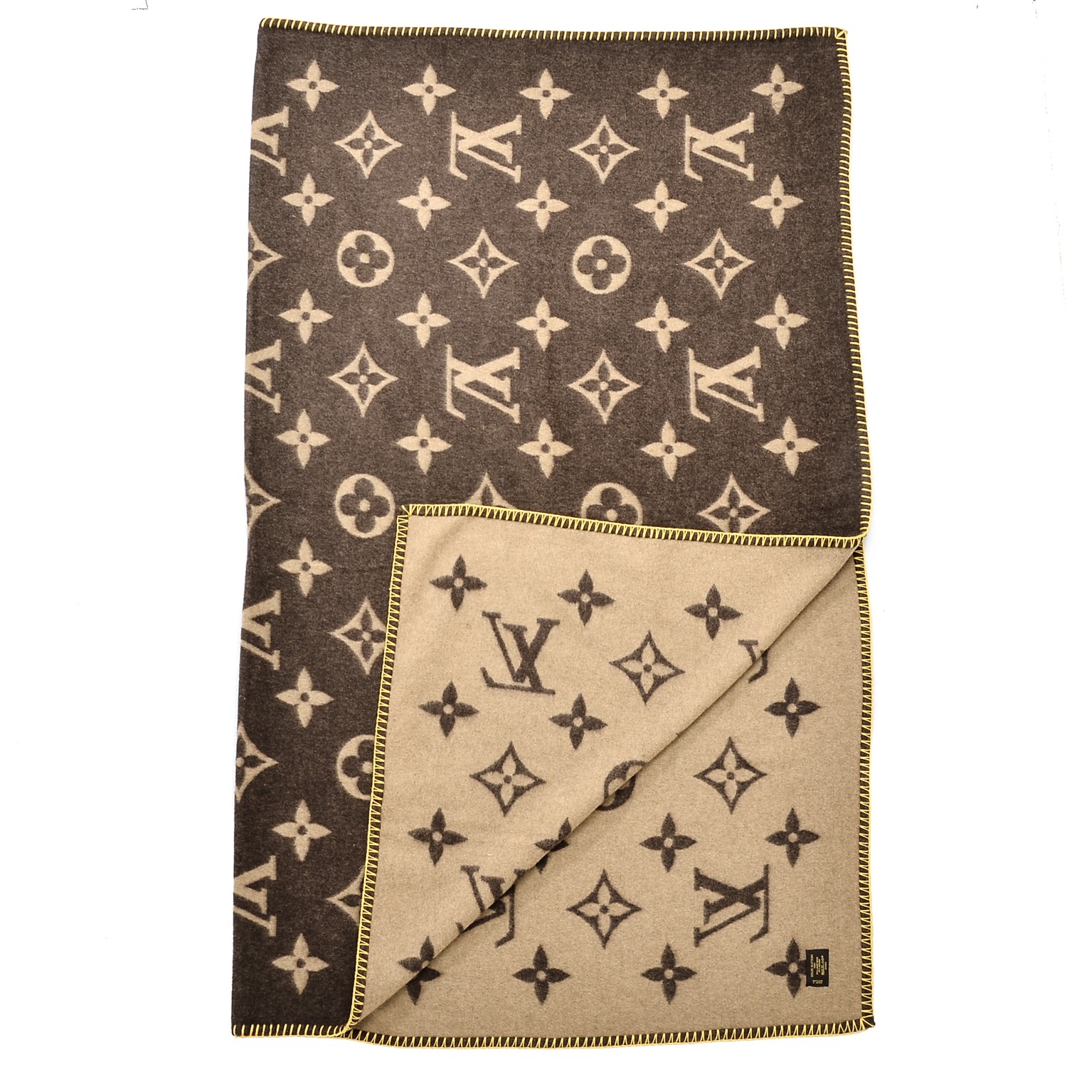 Louis Vuitton Set of Five: Brown Monogram Blankets & Towels., Lot #16212