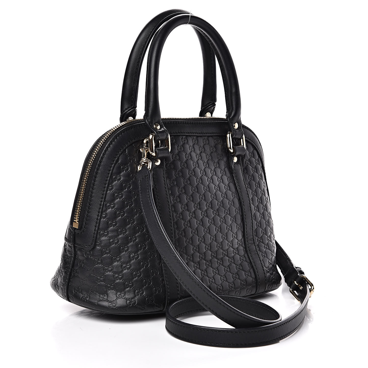 gucci microguccissima mini dome bag black