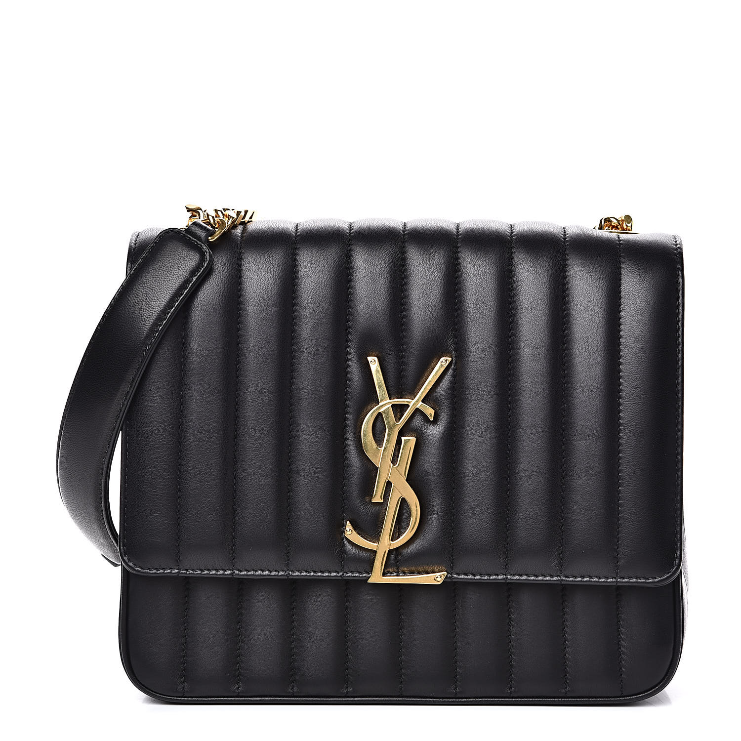 saint laurent large monogram matelasse leather chain shoulder bag