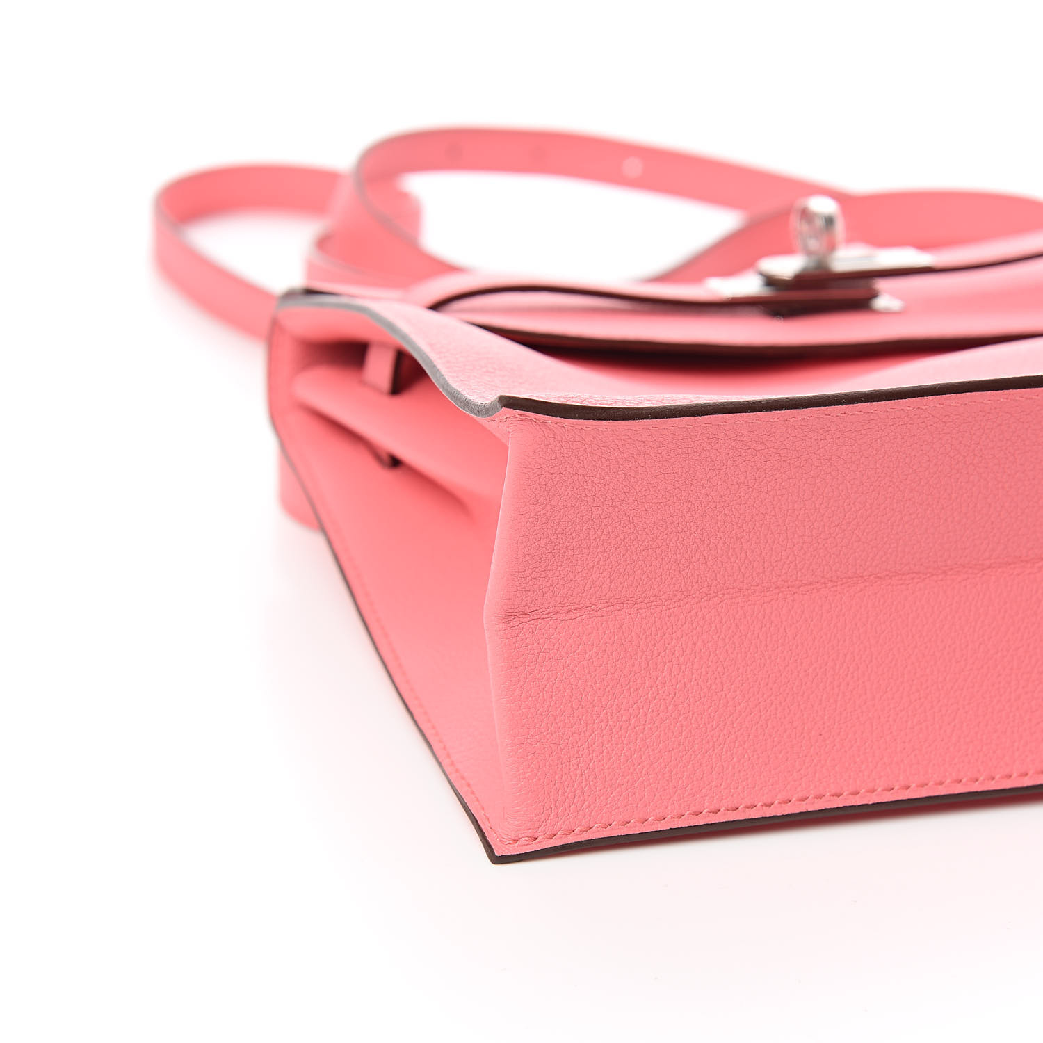 HERMES Evercolor Kelly Danse II Belt Bag Rose Ete 533050