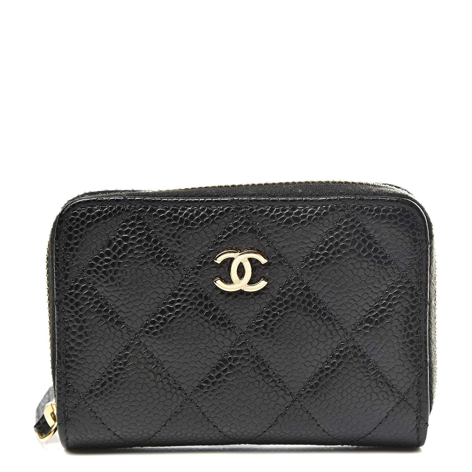 chanel zip coin purse