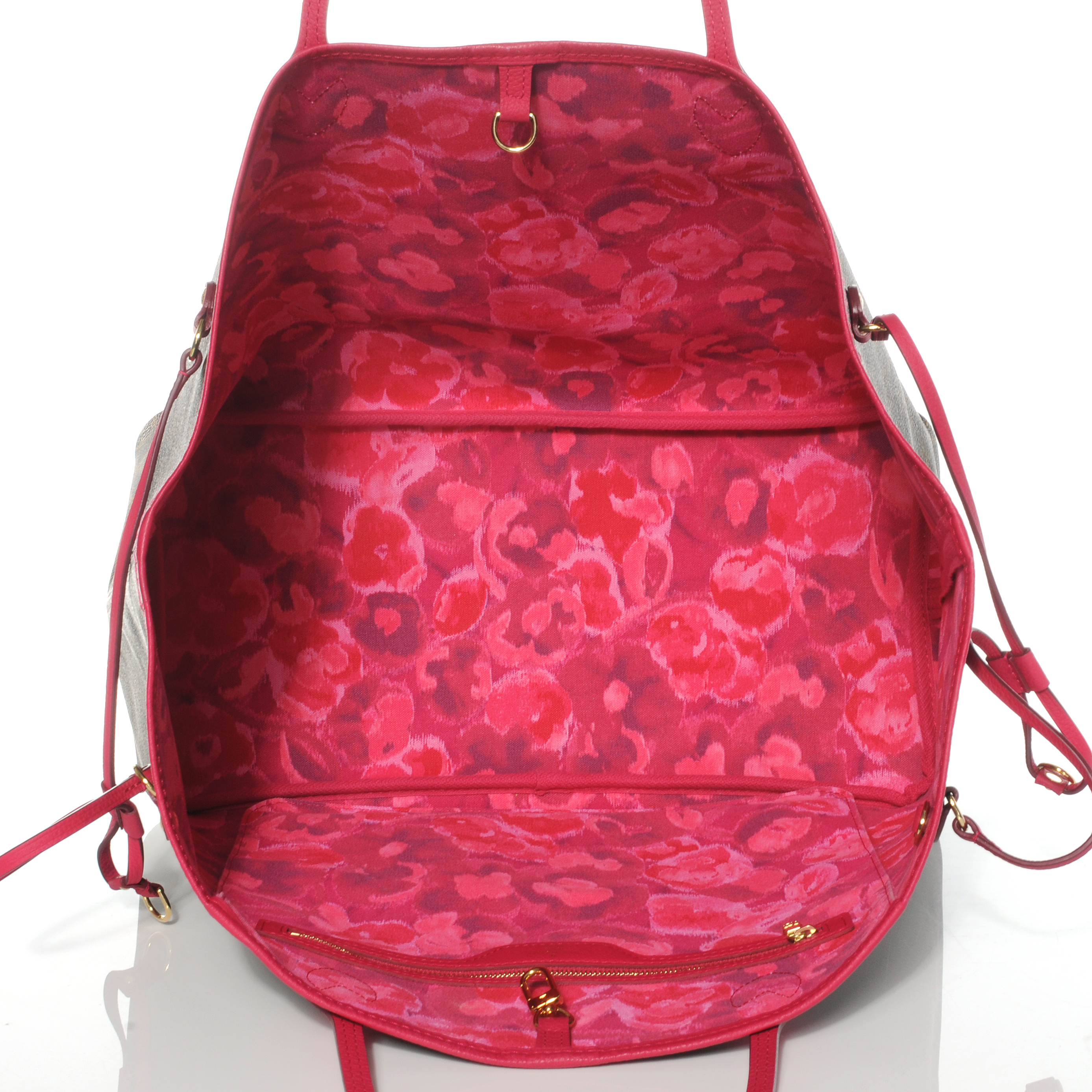 LOUIS VUITTON Monogram Ikat Neverfull GM Indian Rose 43216