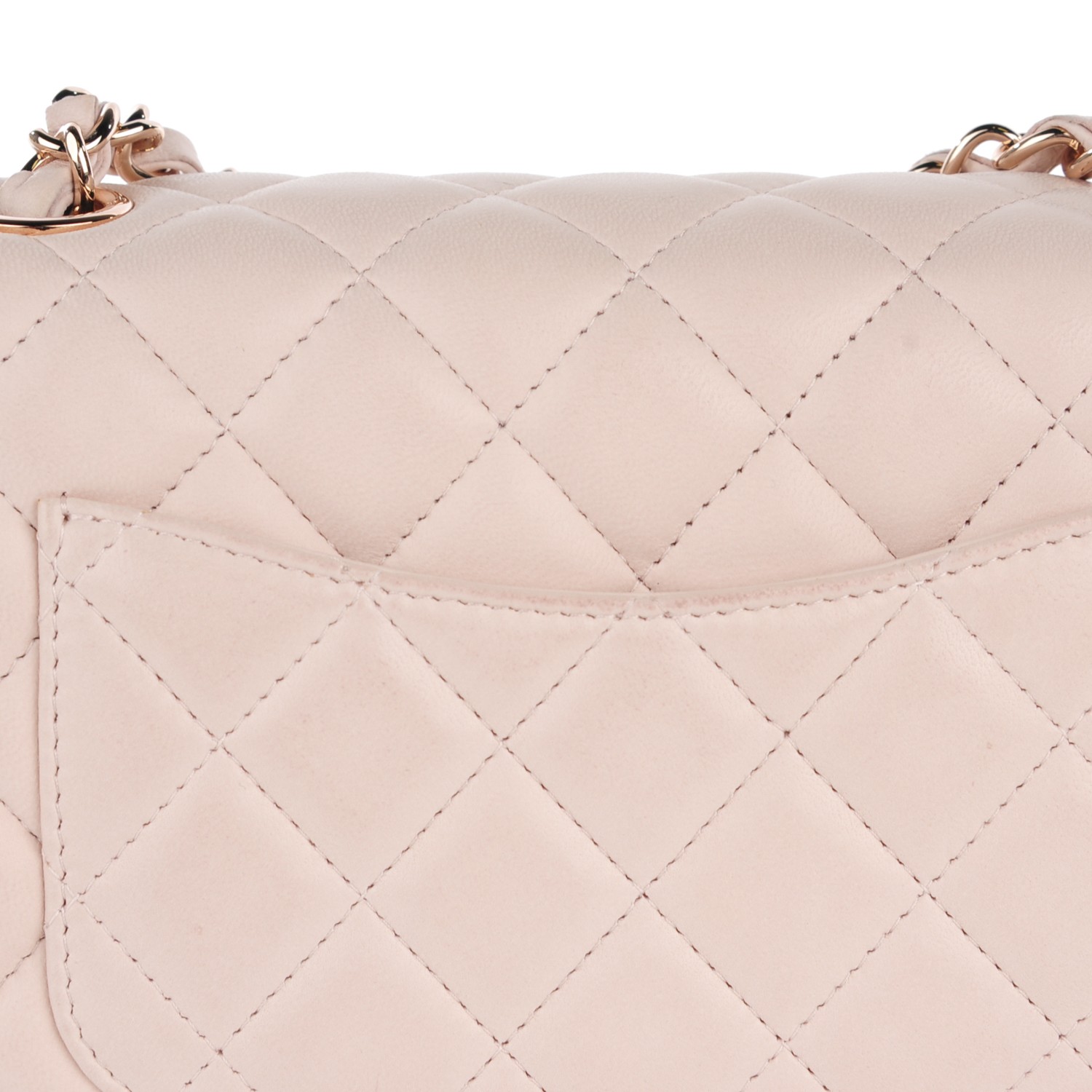 chanel pink lambskin