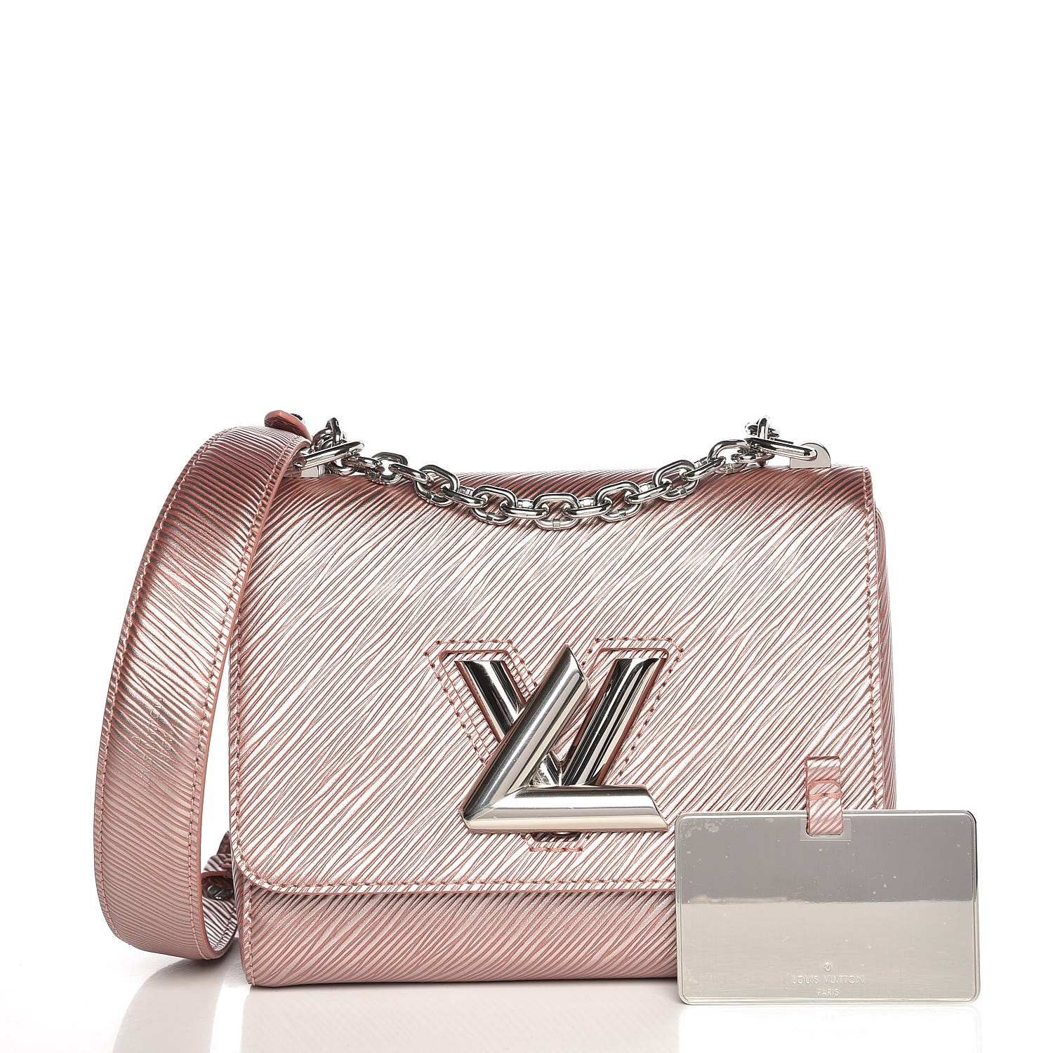 Louis Vuitton Black Epi Leather Studded Twist MM Bag - Yoogi's Closet
