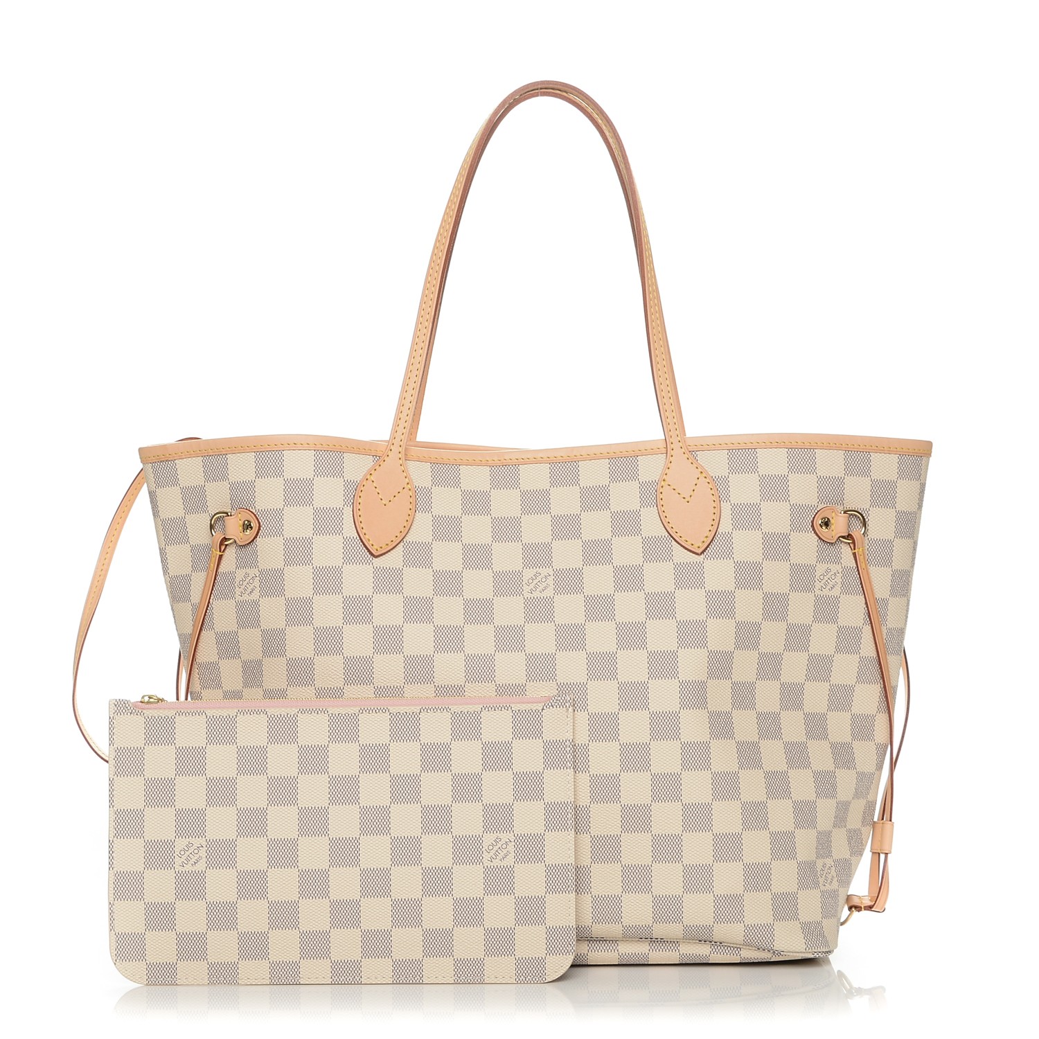 louis vuitton neverfull azur pink