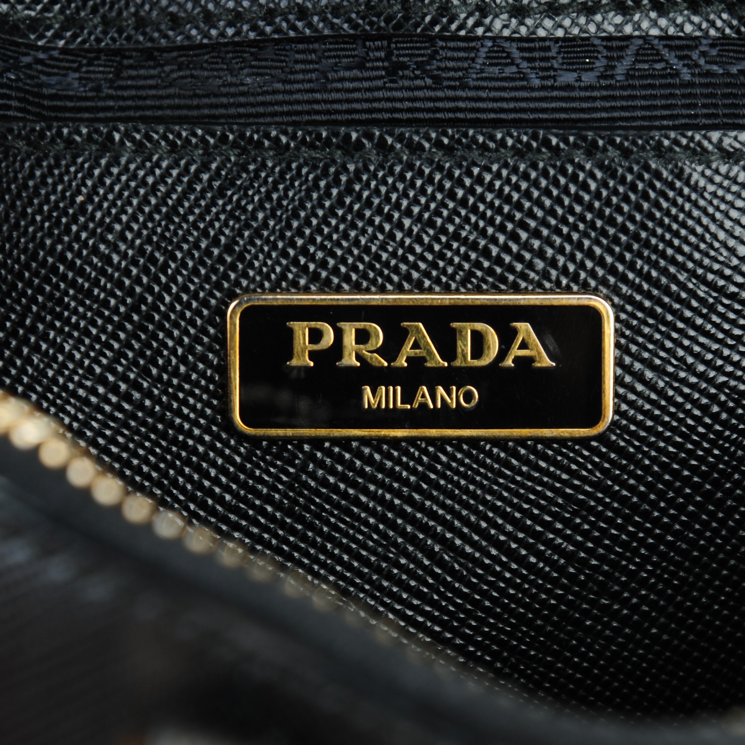 PRADA Saffiano Lux Mini Promenade Nero Black 158871