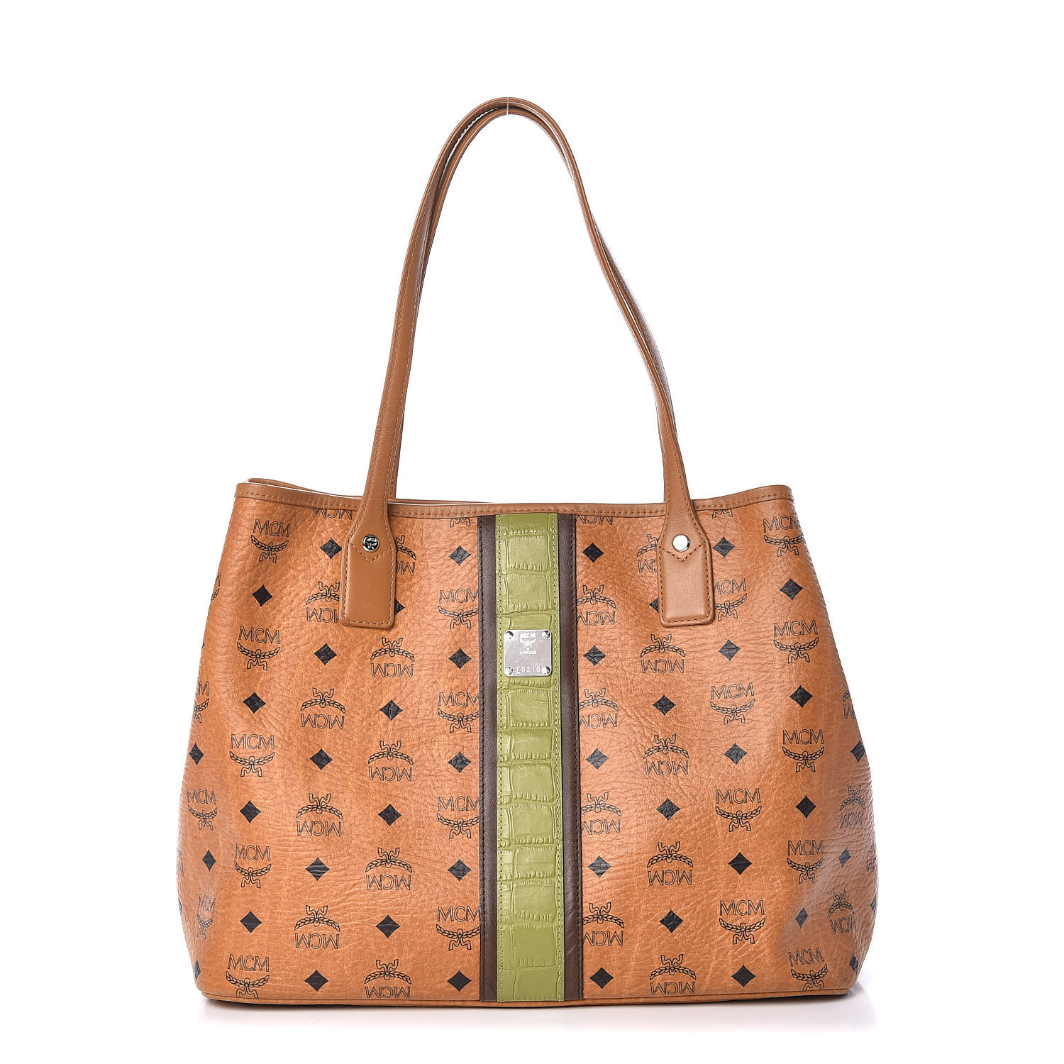 mcm cognac tote