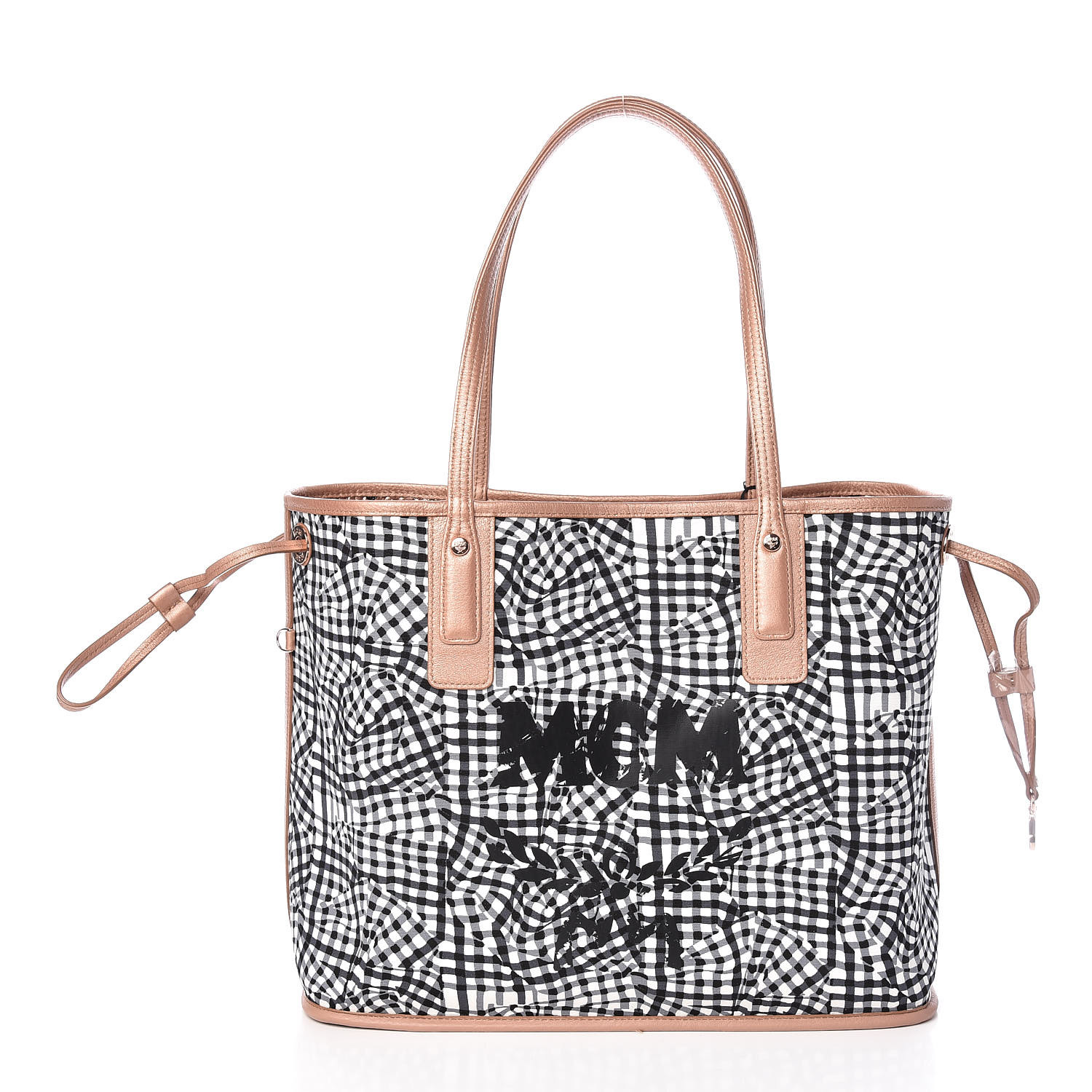 mcm iridescent medium shopper tote