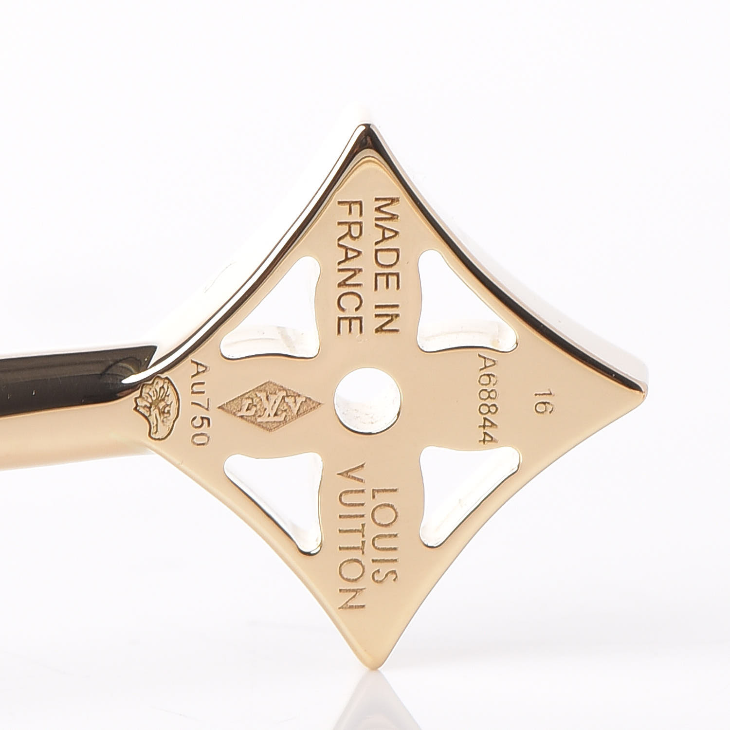 Louis Vuitton Diamond Paved Idylle Blossom LV Logo Necklace