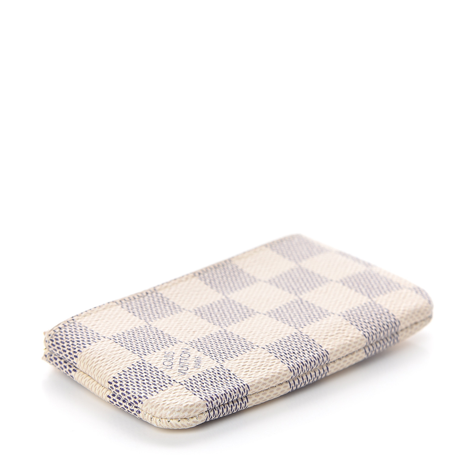 louis vuitton key pouch damier azur canvas