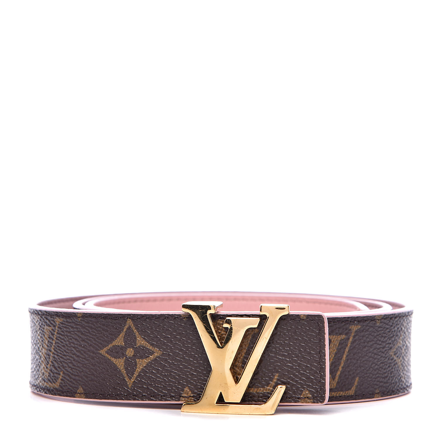 Louis Vuitton LV Initiales Belt Monogram Canvas Wide 100 Brown