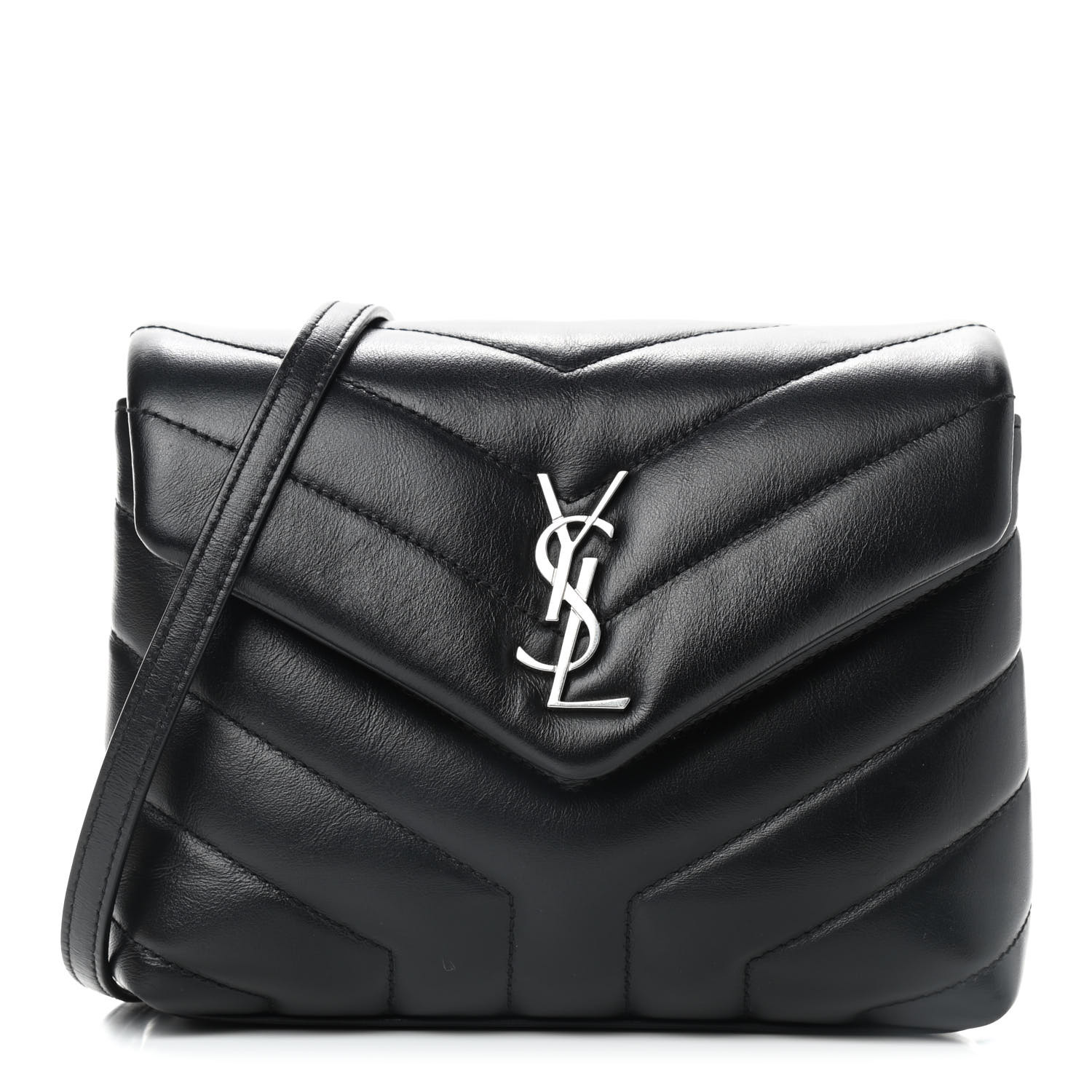 ysl black quilted purse