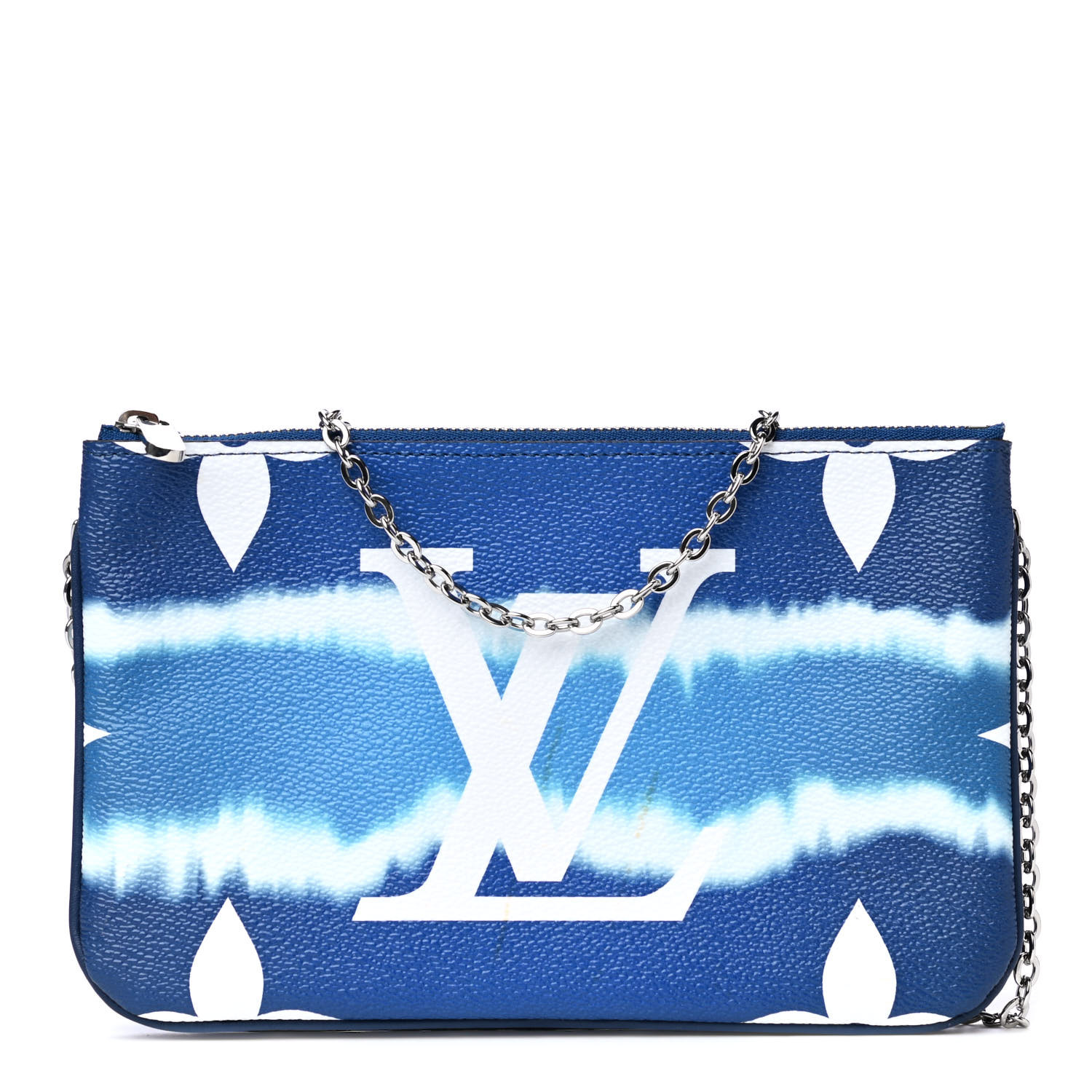 Louis Vuitton Monogram Giant Escale Double Zip Pochette Blue Fashionphile