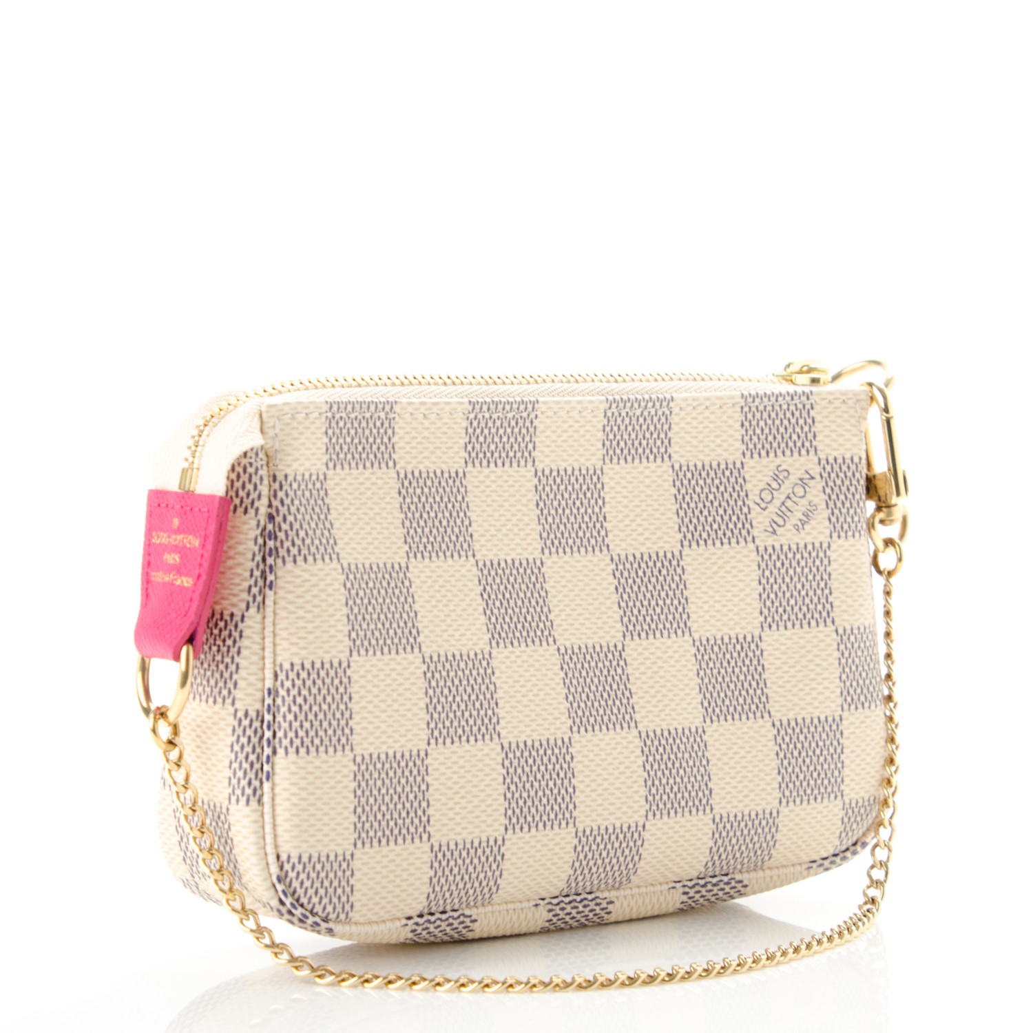 Louis Vuitton Mini Pochette Accessories Damier Azur Tahitienne Crossbody Wristlet