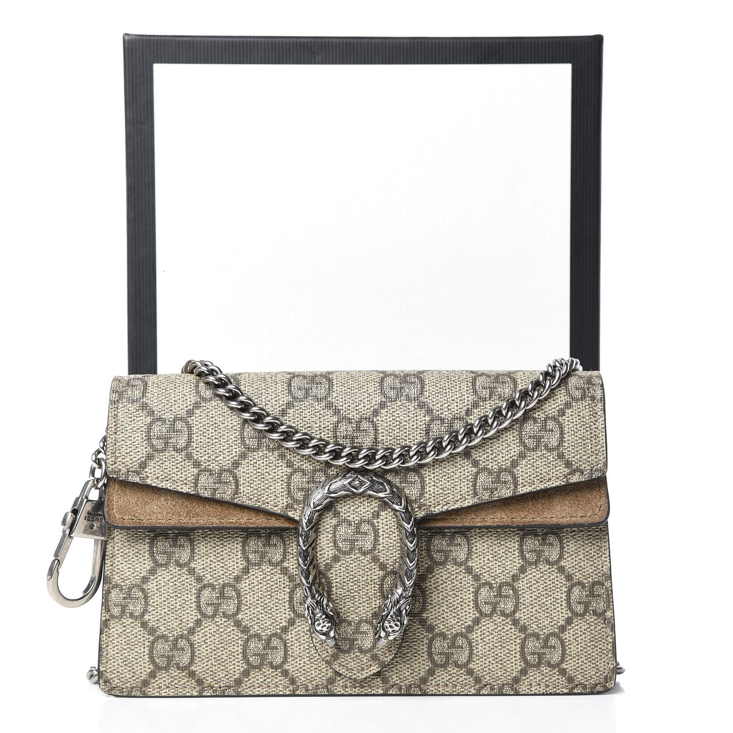 gucci gg supreme monogram super mini dionysus bag taupe