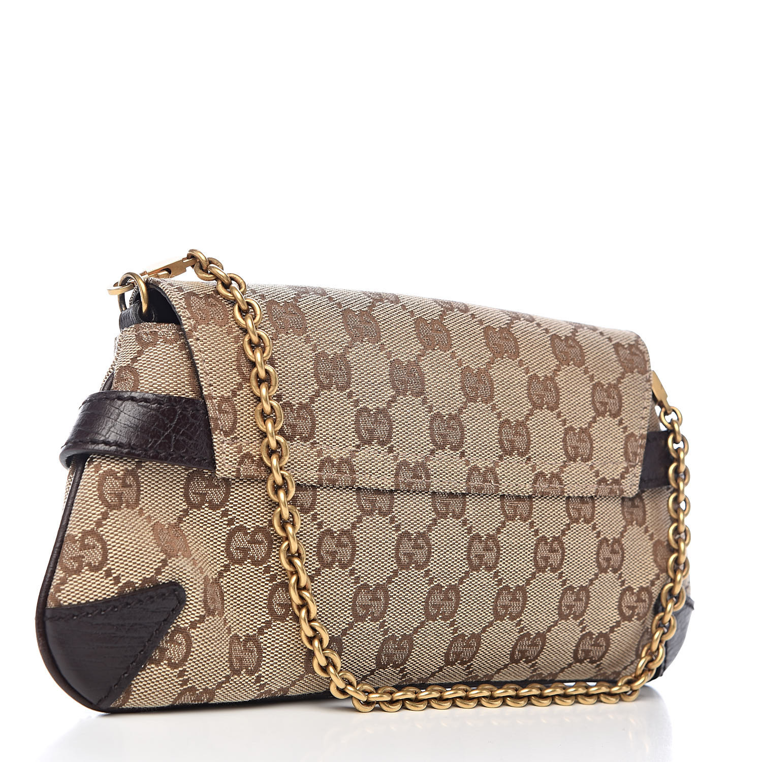 gucci monogram horsebit clutch