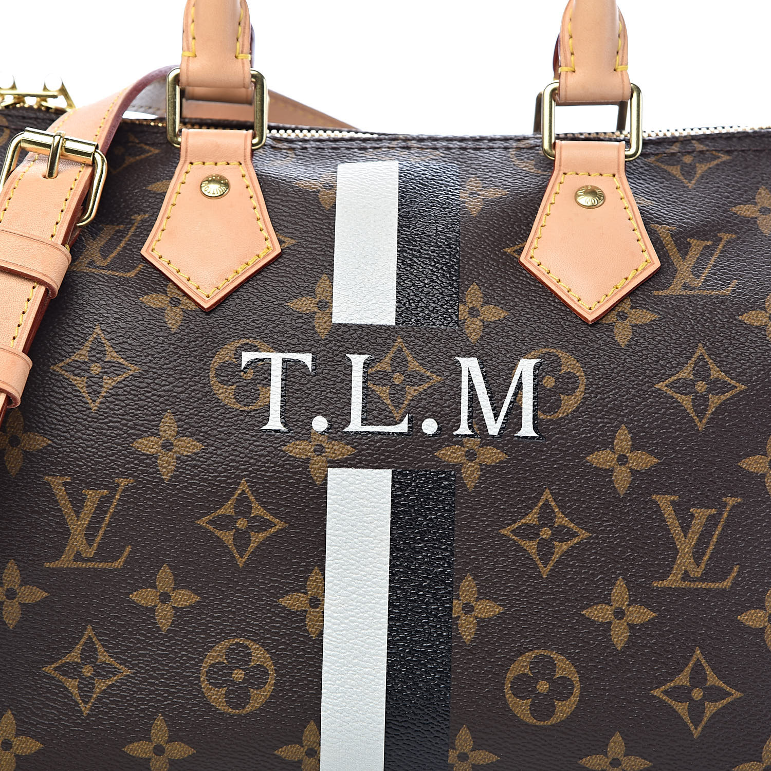 LOUIS VUITTON Monogram My LV Heritage Speedy Bandouliere 40 White Black  327731